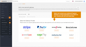 Available payment gateways in VoucherCart