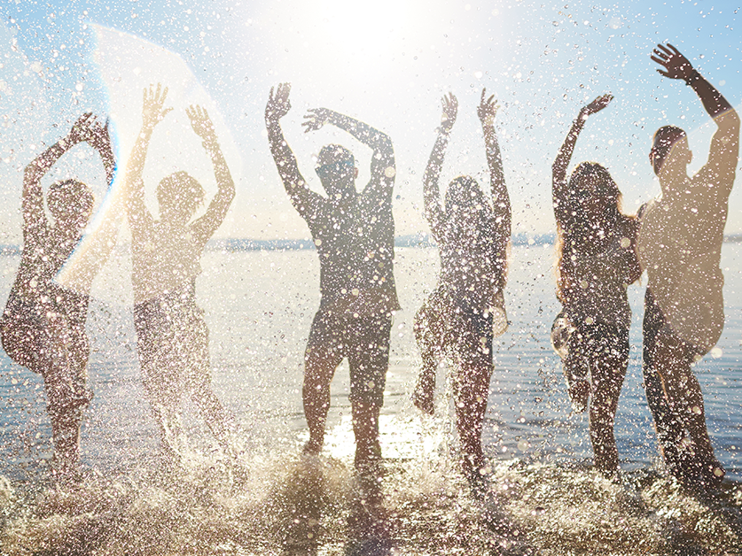 people on beach